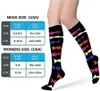 Calze 5PC Calze 40 stili Calze a compressione unisex di qualità Calze da ciclismo adatte per edema diabete Vene varicose Running Calze da maratona Z0221