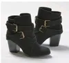 Boots Europe Style Vintage Women High Heels Ankle Buckle Rubber Casual Ladies Shoes Martin Female Chelsea 230223