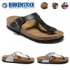 Luksusowe kapcie projektant Birkinstocks Sandały Boke buty 801 Cork Sandals Gizeh Boken Men's and Damskie buty Para Buty Flip Flip Flops