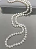 Chains 8-9MM Long Fresh Water Pearl Necklace Real White Multi Color 80CM Accept Order Any Lenth Fashion Women Jewelry Classic