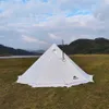 Tentes et abris améliorés Tente pyramidale surdimensionnée de 5 m avec jupe pare-neige avec veste de cheminée Tente de camping en plein air Randonnée Auvents Abri Tipi Tipi J230223