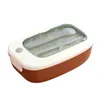 Dinnerware Desets 2 Compartamentos Almoço Bento Caixa de Bento Grande Capacidade Durável Lava -louça de Freezer Microondas Seguro