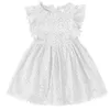 Mädchenkleider Girls Girls Prinzessin Sommer Spitze Blume Kleid Baby Kinder Kausale Floar -Baumwollfutter Party Kleider Vestidos formelle Kleidung Kinderkleidung Z0223