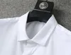 2021 Designer di lusso Camicia elegante Abbigliamento da uomo Fashion Society Nero Uomo Tinta unita Business Casual Manica lunga da uomo M-3XL # 08