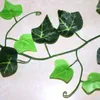 Decorative Flowers Simulation Creeper Rattan Home Decoration Artificial Ivy Leaf Wreath Plant Vine Fake Leaves Flower Green 2023