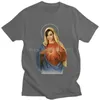 Men's T-Shirts Sasha Grey Men T Shirt Pre-shrunk Cotton Tees Holy Mother Mary Tshirts Short Sleeve Novelty Streetwear Fashion T-shirt Clothing 022223H