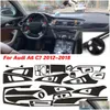 Car Stickers Interior Center Console Color Change Carbon Fiber Molding Sticker Decals For A6 C7 2012 Drop Delivery Mobiles Motorcycl Dhojs