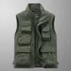 Gilets pour hommes hiver veste sans manches décontracté noir imperméable coupe-vent coupe-vent mode cargo pour 230223