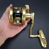 Madox Slow Jigging Reel PE6 # - 400m Max Drag 35kg 11bb Drum Alarm Full Metal Alloy Deep -Sea Fishing Trolling Baitcasting Reels