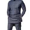 Mens Tracksuits African Clothing for Man Dashiki Style Plaid Shirts and Pants 2 Piece Casual Suits Kaftan Wear Men M4XL 230223