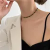 Choker Street Fashion 18 K Gold Color Sexy Leather Rope Woman Necklace Bracelet Sets 316 L Stainless Steel Jewelry Not Fade