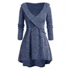 Casual Dresses Plus Size 5XL Women Sexy V-Neck Knitted Dress Fashion Long Sleeve Solid Mini Female Sweater Elegant Vestidos