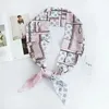 Designer Imprimer Floral Soie Foulard Bandeau pour Femmes Mode Longue Poignée Sac Foulards Paris Épaule Fourre-Tout Lage Ruban Head Wraps 112-8CM