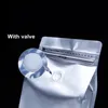 Кофейные зерна алюминиевая упаковка фольга с воздушным клапаном.