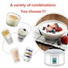 Yoghurt Makers 15L Maker Automatisk multifunktionell maskin rostfritt stålfoder Natto risvin med 7 koppar 220v 230222