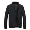 Men's Jackets Men Coat Trendy Temperament Long Sleeve Pockets Ribbed Cuff For Daily Wear Jacket Outerwear