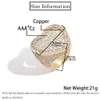 New Fashion Yellow White Gold Plated Bling CZ Heart Ring for Men Women for Wedding Party Nice Gift