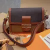 M45958 Orijinal Deri Kadın Çanta Totes Lady Dauphine Çanta Çantaları Crossbody Ünlü Debriyaj Çantası Orijinal Kalite Lüks Tasarımcı Para Çantası Moda Omuzları