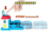 Electric/RC Track 4pcs/Set Scale Model Tayo The Little Bus Children Miniature Baby Oyuncak Garage Tayo Ejektion Impact Car Vehicle 230222