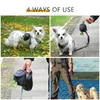 Fundas de asiento de coche para perros, bolsa de aperitivos para exteriores de gran capacidad, bolsa de suministros para mascotas de entrenamiento portátil para la cintura