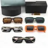 Tasarımcı Güneş Gözlüğü Kadın Erkek Güneş gözlüğü Baskı Dikdörtgen Gölgeli 5 Renk İsteğe Bağlı Moda Aksesuarları