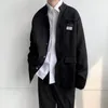 Męskie garnitury Blazers Autumn Chinese Style Casual Jacket Mała koreańska wersja mundurowy student młodzieżowy płaszcz mody 230222