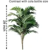 Fleurs décoratives -Feuille artificielle de plante de palmier Artificielle Faux Tropical Big