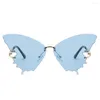 Lunettes de soleil Accessoires vestimentaires Élégant Anti-UV Ladies Fashion Po Props Adult Clear Lens For Vacation