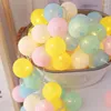 Strings Colorful Cotton Balls LED String Lights Christmas Fairy Garden For Home Bedroom Outdoor Holiday Wedding Xmas Party Decor