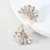 Stud Earrings Vintage Fashion Colorful Crystal Geometric Big For Women Boho Luxury Simple Prom Unusual Statement Jewelry