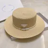 Chapeau de pêcheur multicolore de tempérament de mode chapeau de soleil pour hommes et femmes chapeau de paille plat