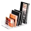 Caixas de armazenamento 7 Grades Organizador da paleta de sombras Organizador Eyepowder Bandeja Cosméticos Rack Ferramentas de maquiagem do compartimento do compartimento para