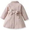 Manteau bébé fille veste enfants vêtements d'extérieur d'hiver vêtements enfants printemps automne coupe-vent mi-long pour 2-6 ans porter 230222