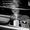 Bevochtigers 300 ml draagbare USB -luchtbevochtiger ultrasone aroma diffuser cool mist mist maker luchtbevochtiger zuiveraar met kleurrijk licht voor auto home r230223