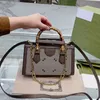 Diana bambu tygväskor kedja crossbody väska shopping handväska kvinnor handväskor lång läder starp klassiska bokstaven skriver ut flera färger cowhide läder