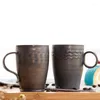 Tasses 250/260ml tasse de poterie japonaise à la main Vintage tasse à thé en céramique bureau thé café lait tasse d'eau décor à la maison Drinkware