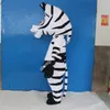 Zebra Maskot Kostüm Cadılar Bayramı Noel Fantezi Partisi Elbise Karikatür Karakter Kıyafet Takım Karnaval Unisex Yetişkinler Kıyafet