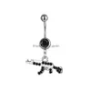 Navel Bell Button Rings D0081 Gun Belly Ring Mix Colors Drop Delivery Jewelry Body Dhgarden Dhh76