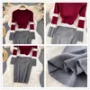 Casual Dresses Women Elastic Knitted Dress Long Sleeve O Neck Slim Pencil Autumn Korean Sexy Bodycon Sweater