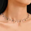Choker Bohemiska färgglada hartspärlor Halsband för kvinnor Charm Stenkedja Chockers Handgjorda festsmycken Partihandel krage