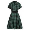 Vestidos casuais mulheres vestido de verão impressão floral retrô vintage 1950s 60s party office rockabilly plus size vestido mujer