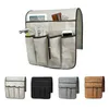 Organizador de bolsas Four Pockets Chaid Couch Phones Mobile Magazine Sundries Organizer sofá Arm Rest TV Remote Control Storage Bag 230223