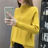 Women's Sweaters Knitted Turtleneck Women Autumn Winter Korean Sweater Female Long Sleeve Jumper Blue Red Green Pullover Sweaters Femme 230223