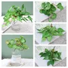 Fleurs décoratives cadeau fête fournitures décoration de la maison bureau gazon artificiel plantes réalistes feuilles verdure feuillage chanceux feuilles