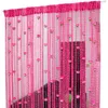 Porta de cortina corda de corda de rosca de rosas de flores fios pendurados sobre o divisor decorativo para festas no quarto 2301055