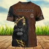 Erkek Tişörtler Erkek Tiger/Scorpion Baskı Üstleri İçin Vintage Hayvan Tişört Tees 3D Sıradan Erkek Tişörtleri Büyük Boy Erkekler Giyim Ropa Para Hombre 022223H