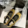 2023 Nouveau Printemps Appartements Bout Pointu Rétro Mary Jane Chaussures Femmes Casual Ballerines Dames Chaussures Hebdomadaires Ballet Élégance Mocassins Mujer 230223