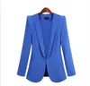 Abiti da donna Blazer Taglie forti Abiti da lavoro Donna Blazer a petto nascosto Primavera Autunno Tinta unita Blazer a maniche lunghe Abbigliamento da lavoro per ufficio 230223