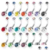 Navel Bell Button Rings D0180 Gem Belly Stud Mix Colors Czech Stone 316L Bar Drop Delivery Jewelry Body Dhgarden Dh7Yz