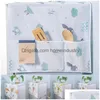 Cabinet Door Organizers Refrigerator Dust Proof Er Cartoon Printed Cloth Storage Pocket Mtipurpose Home Textile Washing Hine Drop De Dhna7